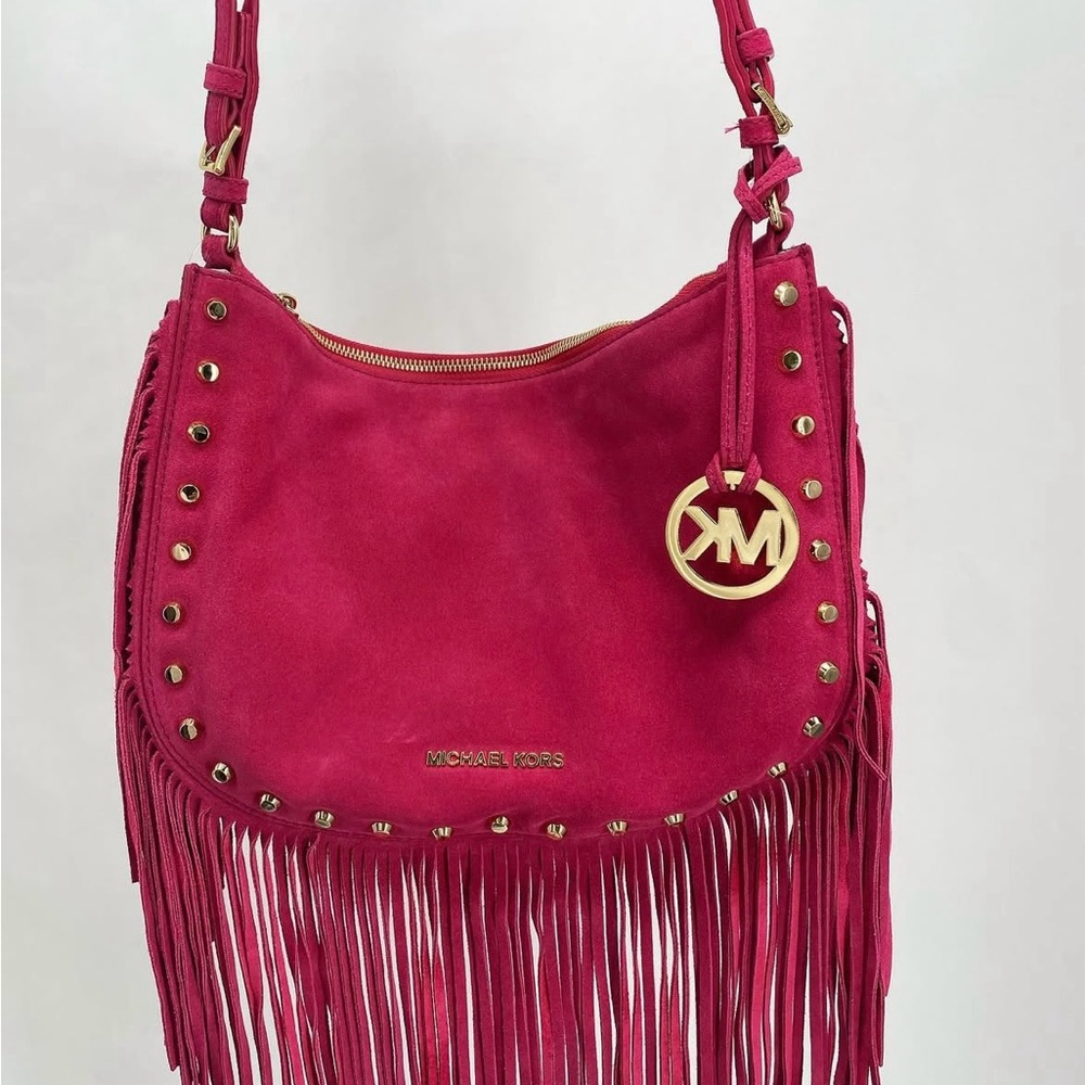 Pink/Fuchsia Micheal Kors Fringe bag